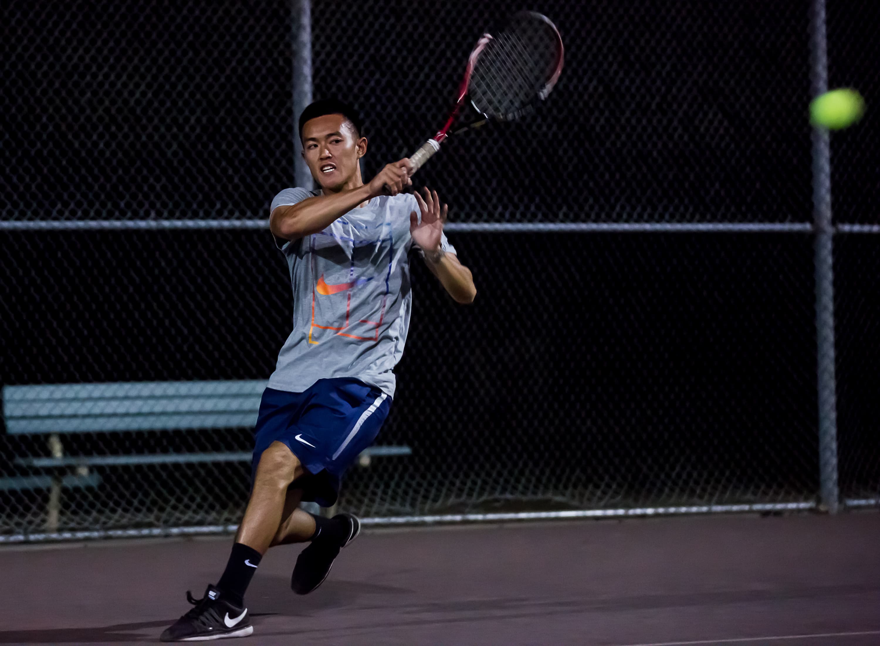 Forehand drill with San Jose tennis instructor