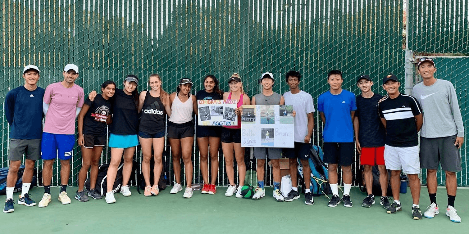 Private tennis coaching session in Bay Area