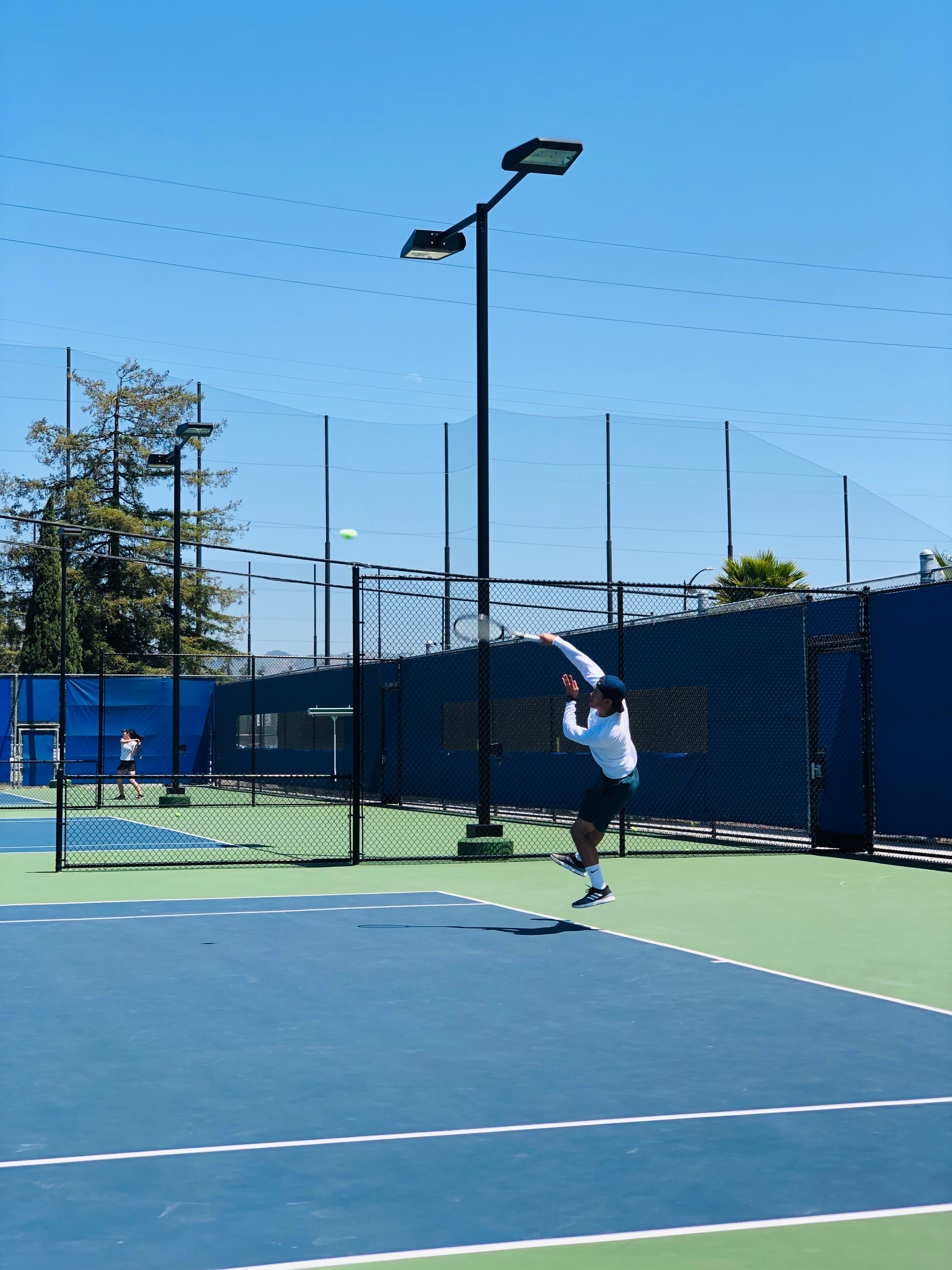 Serve training during private lesson